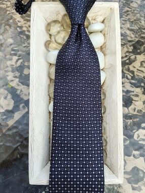 Gucci Silk Monogram G Blue Silk Tie
